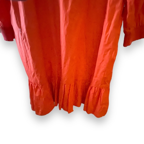 J. Crew Orange and Pink Midi Dress - Picture 10 of 12